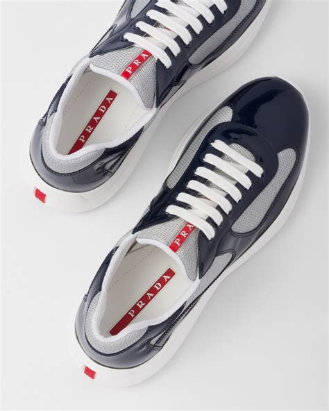 prada navy sneakers|prada canvas sneakers men's.